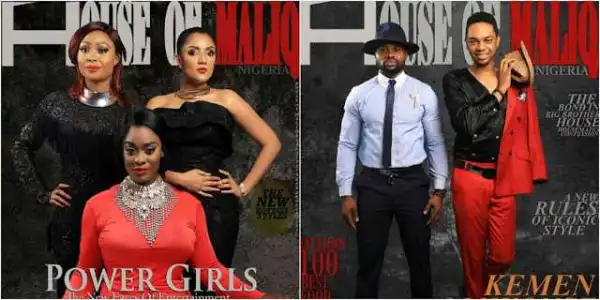 #BBNaija: Ex-housemates stun on the cover of House of Maliq (Photos)